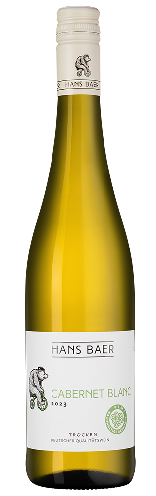 Вино Hans Baer Cabernet Blanc, Weinkellerei Hechtsheim, 2023, (148651), Германия, Рейнгессен, белое, полусухое, 0.75 л, Ханс Баер Каберне Блан, цена 1990 рублей