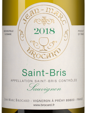 Вино Sauvignon Saint-Bris, (125827), белое сухое, 2018 г., 0.75 л, Совиньон Сен-Бри цена 2490 рублей