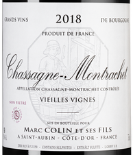 Вино Chassagne-Montrachet Vieilles Vignes, (125362), красное сухое, 2018 г., 0.75 л, Шассань-Монраше Вьей Винь цена 7850 рублей