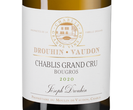 Вино Chablis Grand Cru Bougros, (139497), белое сухое, 2020 г., 0.75 л, Шабли Гран Крю Бугро цена 27490 рублей