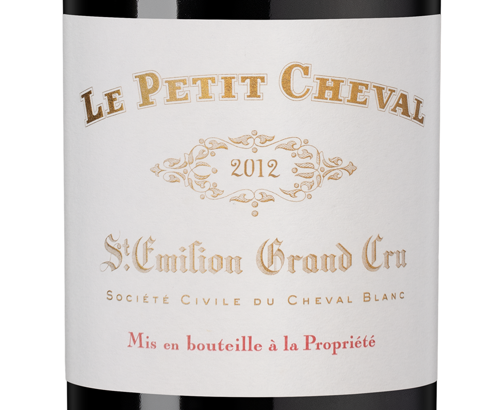 Вино Le Petit Cheval (Saint-Emilion Grand Cru), Chateau Cheval Blanc, 2012, (150904), Франция, Бордо, красное, сухое, 0.75 л, Ле Пти Шеваль, цена 72490 рублей