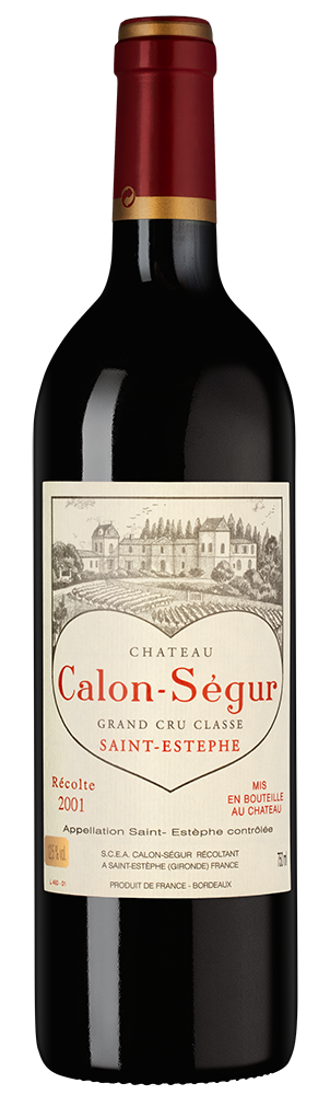 Вино Chateau Calon Segur (Saint-Estephe), 2001, (150328), Франция, Бордо, красное, сухое, 0.75 л, Шато Калон Сегюр, цена 57490 рублей