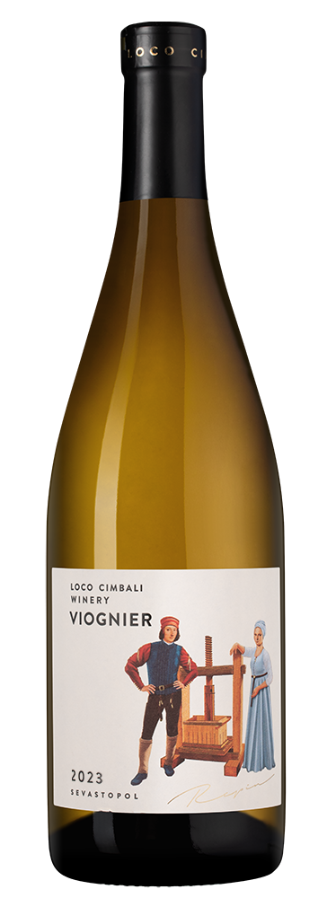 Вино Loco Cimbali Viognier, 2023, (150302), Россия, Крым, белое, сухое, 0.75 л, Локо Чимбали Вионьe, цена 2090 рублей