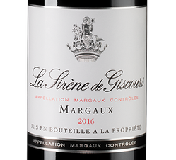 Вино La Sirene de Giscours, (108792), красное сухое, 2016 г., 0.75 л, Ля Сирен де Жискур цена 9490 рублей