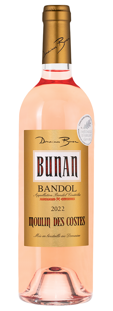Вино Moulin des Costes Rose, Domaines Bunan, 2022, (144732), Франция, Прованс, розовое, сухое, 0.75 л, Мулен де Кост Розе, цена 6990 рублей