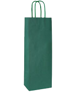 Подарочные пакеты Подарочный пакет для 1 бутылки (зелёный), (105651), Италия, Подарочный пакет зеленый на одну бутылку цена 120 рублей