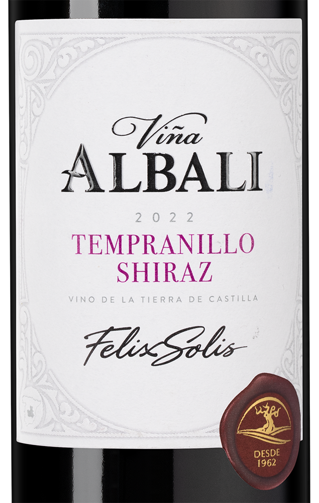 Вино Vina Albali Tempranillo Shiraz, Felix Solis, 2024, 0.187л, (155954), Испания, Кастилия Ла Манча, красное, полусухое, 0.187 л, Винья Албали Темпранильо Шираз, цена 540 рублей