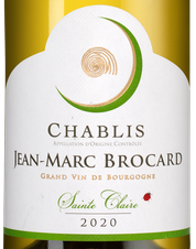 Вино Chablis Sainte Claire, (129276), белое сухое, 2020 г., 0.75 л, Шабли Сент Клер цена 4890 рублей