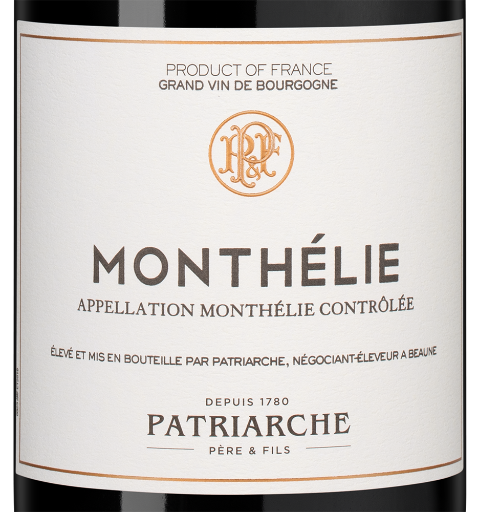 Вино Monthelie Rouge, Patriarche, 2019, (152926), Франция, Бургундия, красное, сухое, 0.75 л, Монтели Руж, цена 7790 рублей