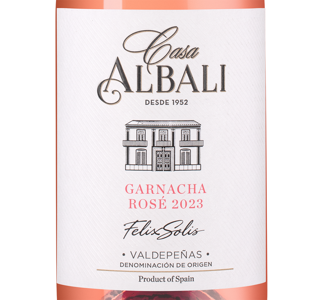 Вино Casa Albali Garnacha Rose, Felix Solis, 2023, (147765), Испания, Кастилия Ла Манча, розовое, полусухое, 0.75 л, Каса Албали Гарнача Розе, цена 1490 рублей
