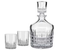Стекло Хрустальное стекло Набор из декантера для виски и 2 бокалов Spiegelau Perfect Serve 