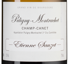 Вино Puligny-Montrachet Premier Cru Champ Canet, (120208), белое сухое, 2017 г., 0.75 л, Пюлиньи-Монраше Премье Крю Шам Кане цена 27990 рублей