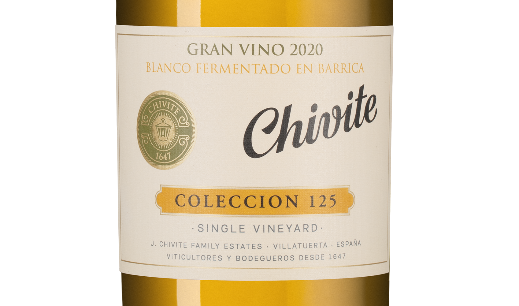 Вино Coleccion 125 Blanco, Bodegas Chivite, 2020, (143995), Испания, Наварра, белое, сухое, 0.75 л, Колексьон 125 Бланко, цена 11490 рублей