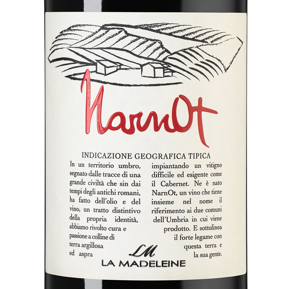 Вино Narnot, La Madeleine, 2018, (146527), Италия, Умбрия, красное, сухое, 0.75 л, Нарнот, цена 7490 рублей