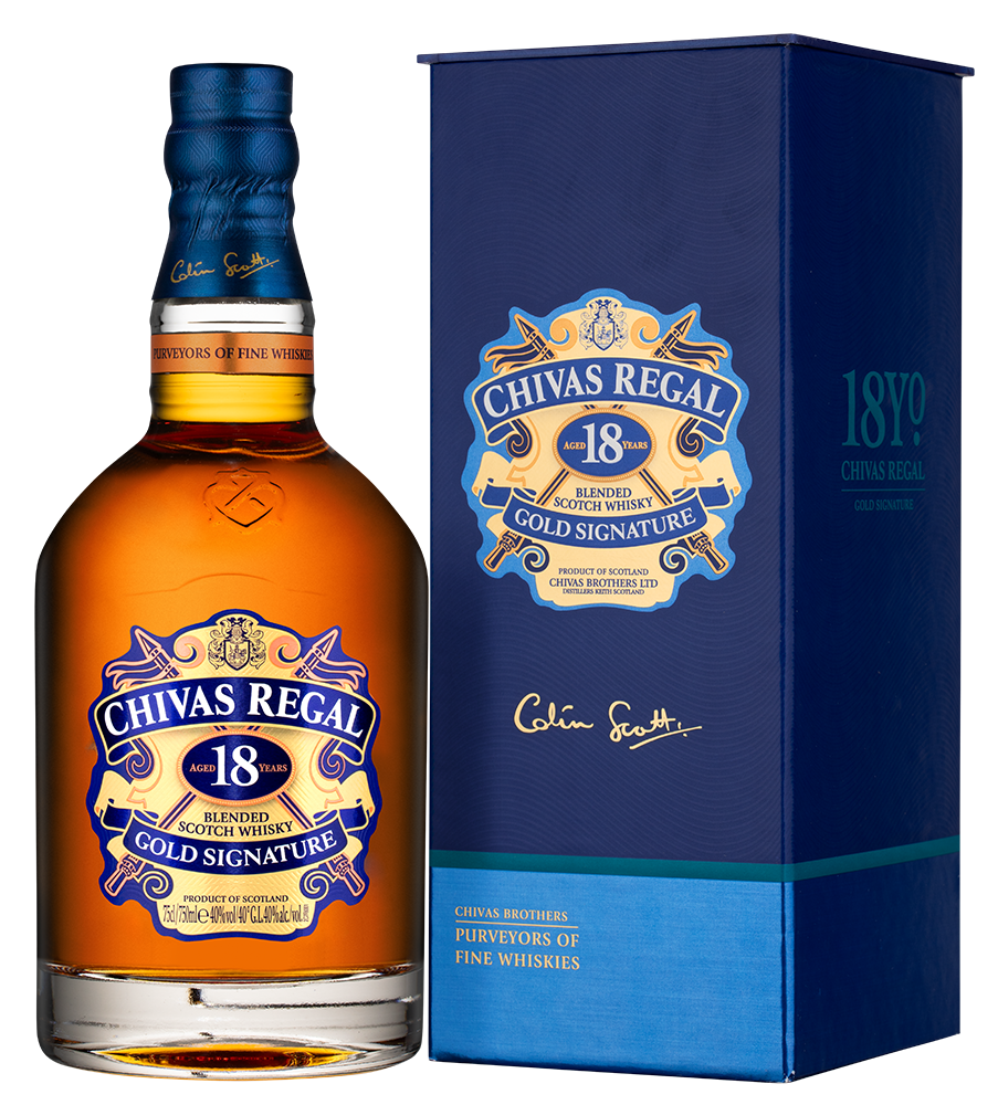 Виски Chivas Regal 18 Years Old в подарочной упаковке, (158029), Шотландия, 0.7 л, Чивас Ригал 18 Лет, цена 8490 рублей