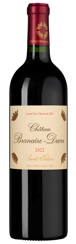 Вино Chateau Branaire-Ducru (Saint-Julien), 2022, (146248), Франция, Бордо, красное, сухое, 0.75 л, Шато Бранер-Дюкрю, цена 19990 рублей