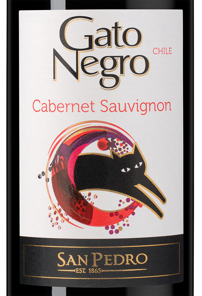 Вино Gato Negro Cabernet Sauvignon, Vina San Pedro, 2023, (146586), Чили, Центральная Долина, красное, полусухое, 0.75 л, Гато Негро Каберне Совиньон, цена 990 рублей