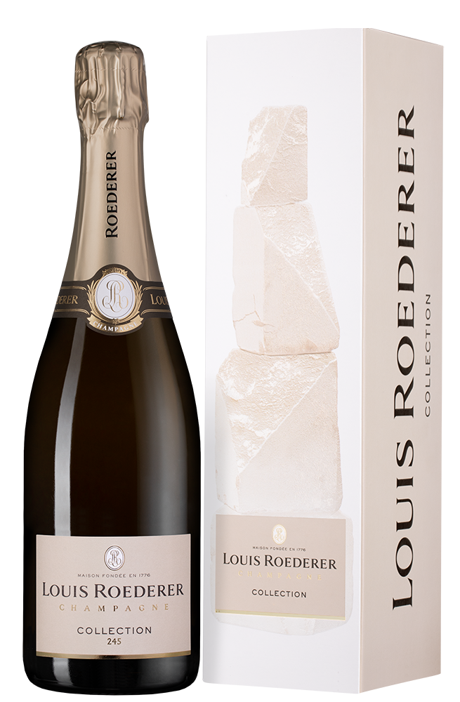 Шампанское Collection Brut в подарочной упаковке, Louis Roederer, (154084), Франция, Шампань, белое, брют, 0.75 л, Коллексьон Брют, цена 13643 рублей