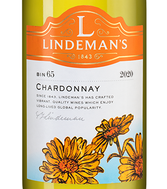 Вино Bin 65 Chardonnay, Lindeman's, 2020, (125721), Австралия, Юго-Восточная Австралия, белое, полусухое, 0.75 л, Бин 65 Шардоне, цена 1490 рублей