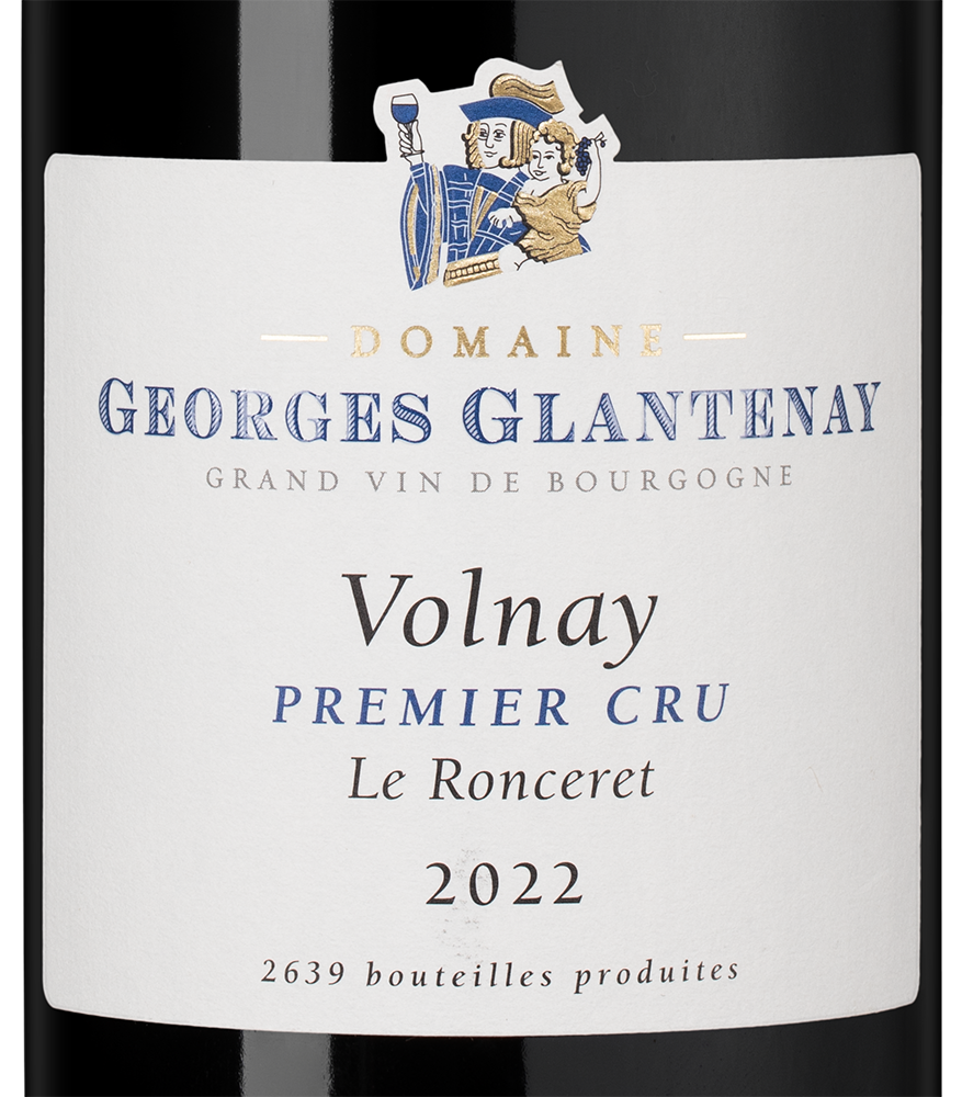 Вино Volnay Premier Cru Le Ronceret, Domaine Georges Glantenay, 2022, (151452), Франция, Бургундия, красное, сухое, 0.75 л, Вольне Премье Крю Ле Ронсере, цена 22490 рублей