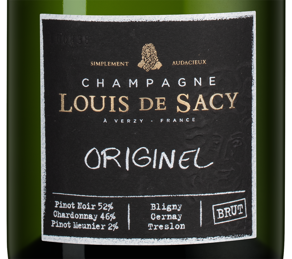 Шампанское Originel в подарочной упаковке, Louis de Sacy, (145717), Франция, Шампань, белое, экстра брют, 0.75 л, Орижинель, цена 13790 рублей