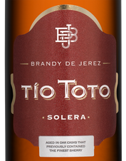 Бренди Тio Toto Brandy De Jerez Solera, (139744), 36%, Испания, 0.7 л, Тио Тото Солера цена 2490 рублей