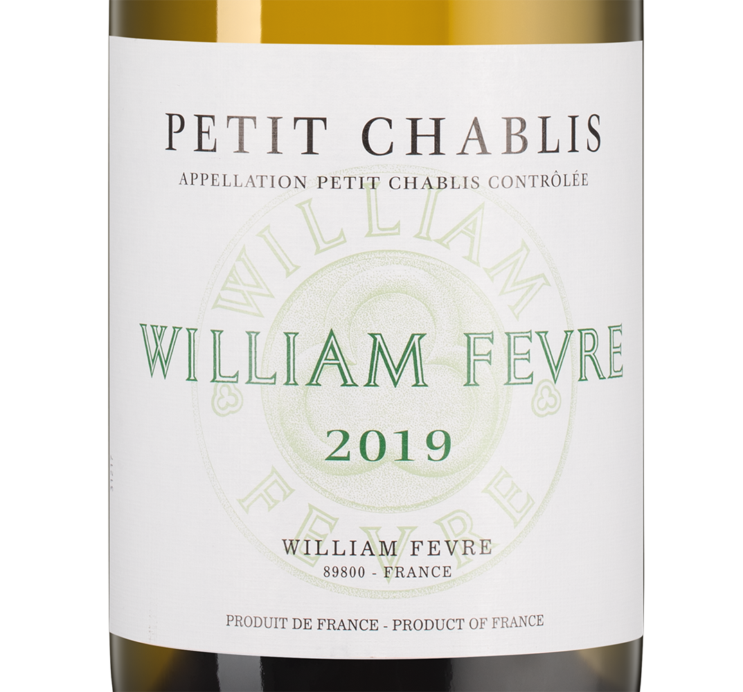 Вино Petit Chablis, William Fevre, 2019, (140065), Франция, Бургундия, белое, сухое, 0.75 л, Пти Шабли, цена 8990 рублей