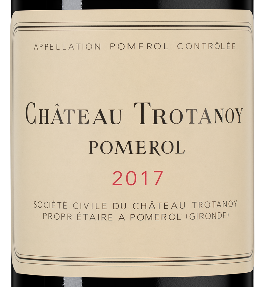 Вино Chateau Trotanoy (Pomerol), 2017, (115127), Франция, Бордо, красное, сухое, 0.75 л, Шато Тротануа, цена 72490 рублей