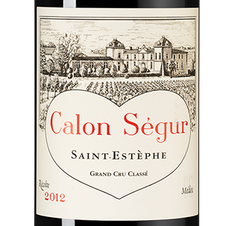 Вино Chateau Calon Segur, (96858), красное сухое, 2012 г., 0.75 л, Шато Калон Сегюр цена 34990 рублей