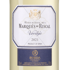 Вино Marques de Riscal Verdejo, (135057), белое сухое, 2021 г., 0.75 л, Маркес де Рискаль Вердехо цена 2390 рублей