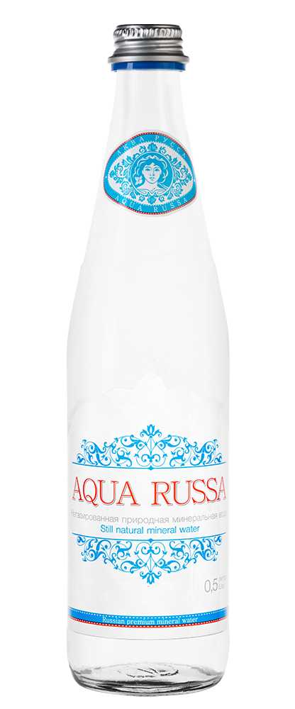 Вода негазированная Aqua Russa (12 шт.), 0.5л, (141587), Россия, Новгородская область, стекло, 0.5 л, Аква Русса (негазированная), цена 1980 рублей