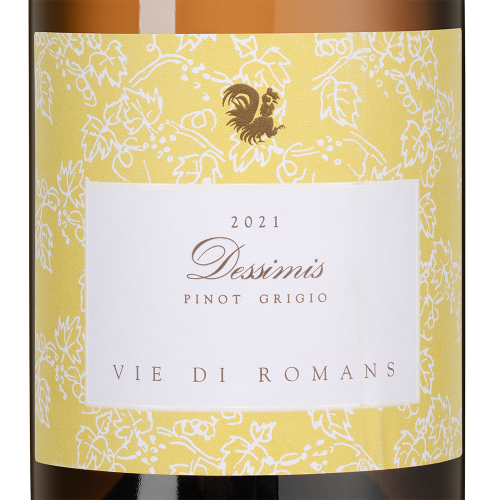 Вино Dessimis Pinot Grigio, Vie di Romans, 2021, (143107), Италия, Фриули-Венеция-Джулия, белое, сухое, 0.75 л, Дессимис Пино Гриджо, цена 11490 рублей