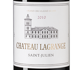 Вино Chateau Lagrange, (104139), красное сухое, 2010 г., 0.75 л, Шато Лагранж цена 17990 рублей