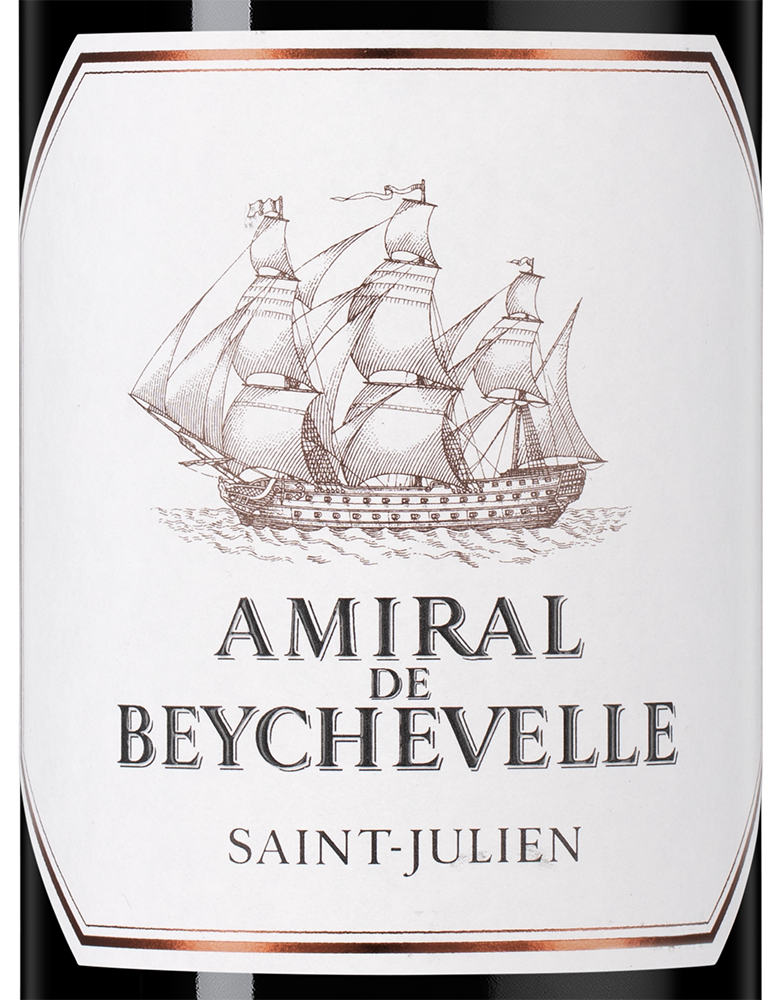 Вино Amiral de Beychevelle (Saint-Julien), Chateau Beychevelle, 2018, (148559), Франция, Бордо, красное, сухое, 0.75 л, Амираль де Бешвель, цена 13490 рублей