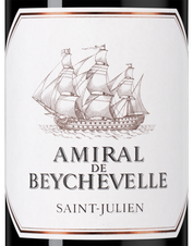 Вино Amiral de Beychevelle (Saint-Julien), (148559), красное сухое, 2018, 0.75 л, Амираль де Бешвель цена 11990 рублей