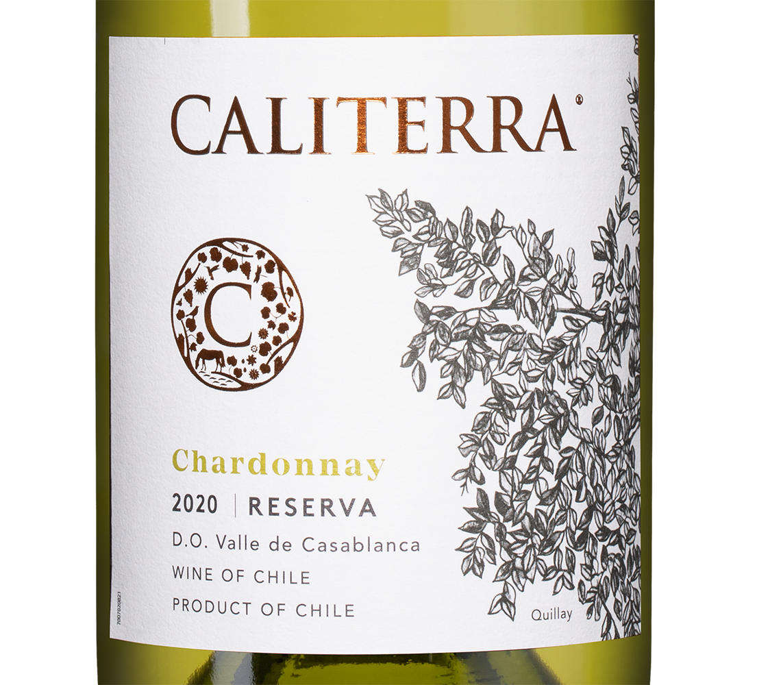 Вино Chardonnay Reserva, Caliterra, 2020, (128645), Чили, Центральная Долина, белое, сухое, 0.75 л, Шардоне Ресерва, цена 2190 рублей