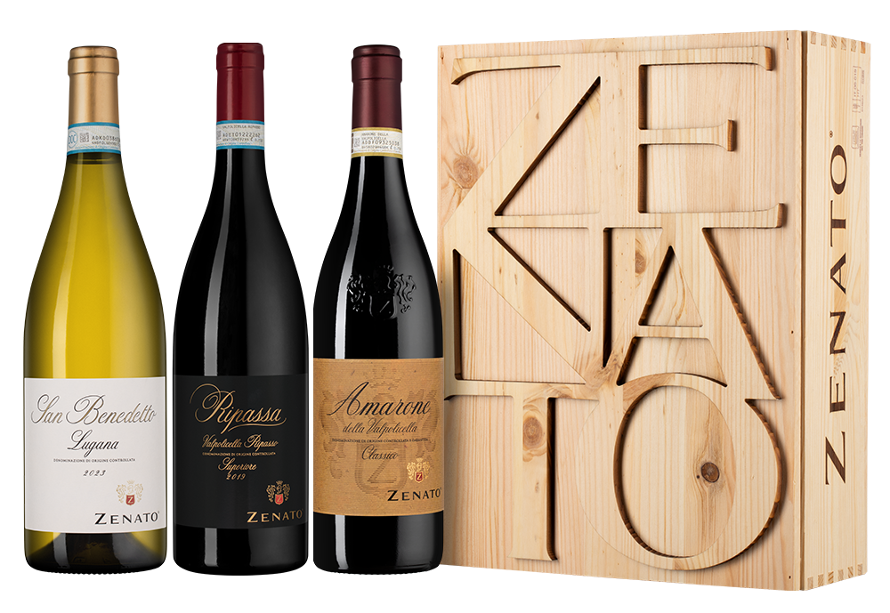 Вино в подарочном наборе Zenato: Nomination, (151425), Италия, Венето, 0.75 л, Набор Дзенато, цена 34990 рублей