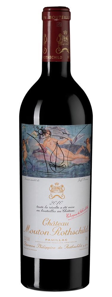 Вино Chateau Mouton Rothschild (Pauillac), 2010, (152168), Франция, Бордо, красное, сухое, 0.75 л, Шато Мутон Ротшильд, цена 339990 рублей