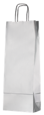 Аксессуары Подарочный пакет для 1 бутылки (серебристый), (105647), Италия, Подарочный пакет серебристый на одну бутылку цена 190 рублей