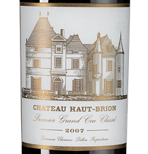 Вино Chateau Haut-Brion, (128405), красное сухое, 2007 г., 0.75 л, Шато О-Брион Руж цена 164990 рублей