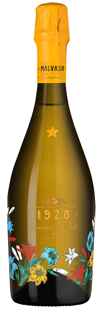 Шипучее вино Malvasia Frizzante Amabile, Cavicchioli Umberto e Figli, (158046), Италия, Эмилия-Романья, белое, полусладкое, 0.75 л, Фантазиа Мальвазия Фриццанте Амабиле, цена 2190 рублей