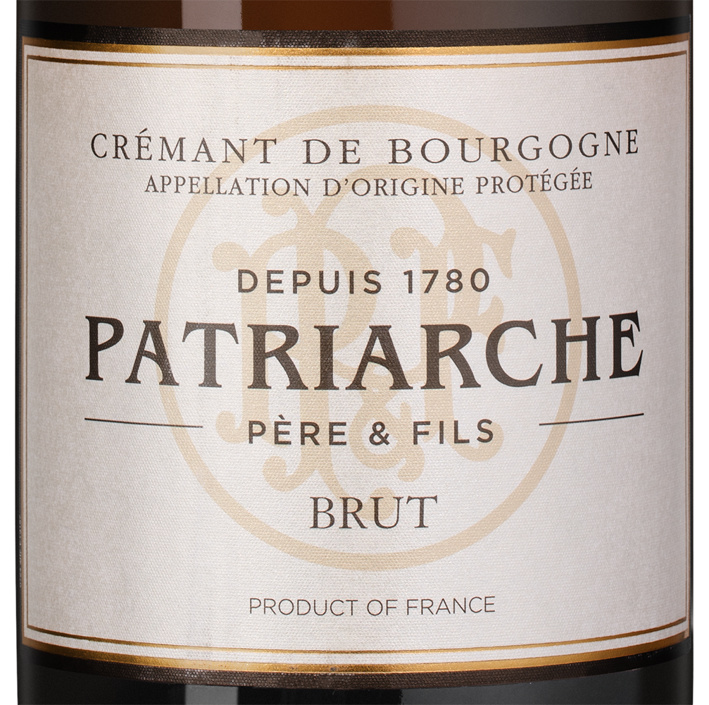 Игристое вино Cremant Brut Blanc, Patriarche, (156560), Франция, Бургундия, белое, брют, 0.75 л, Креман Брют Блан, цена 3390 рублей