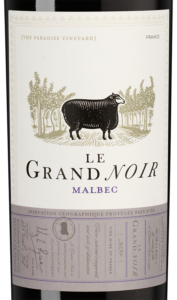 Вино Le Grand Noir Malbec, 2024, (154912), Франция, Лангедок-Руссильон, красное, сухое, 0.75 л, Ле Гран Нуар Мальбек, цена 1990 рублей