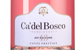 Розовое итальянское игристое вино Franciacorta Cuvee Prestige Brut Rose