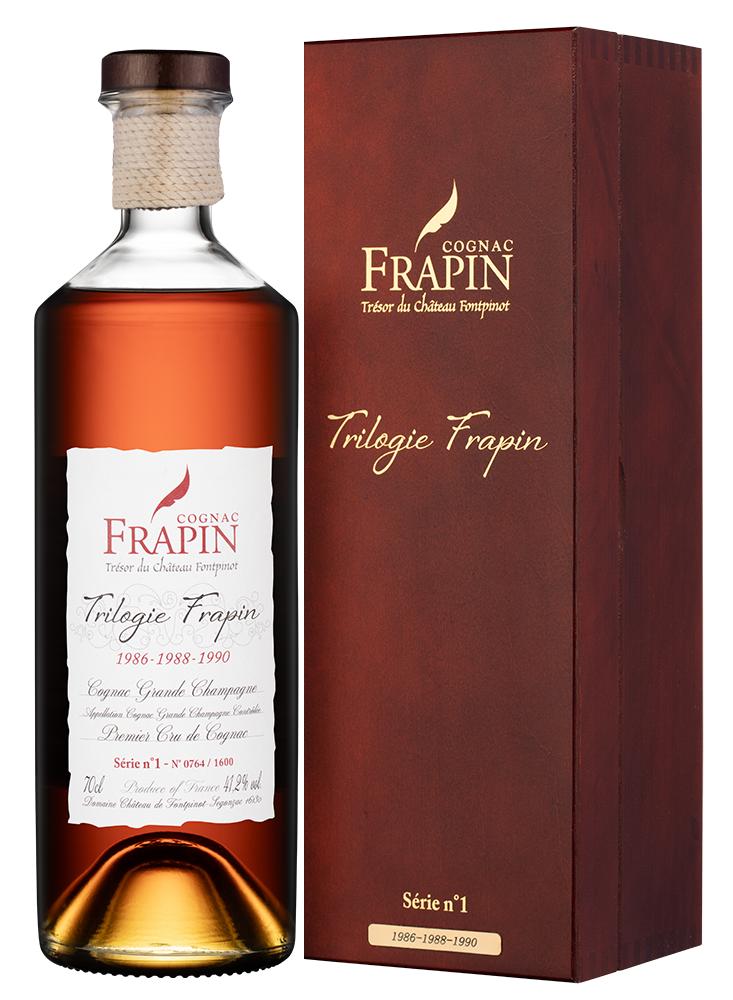 Коньяк Trilogie Frapin N°1 в подарочной упаковке, (149026), Франция, Коньяк, 0.7 л, Фрапен Триложи №1 Гранд Шампань, цена 64990 рублей