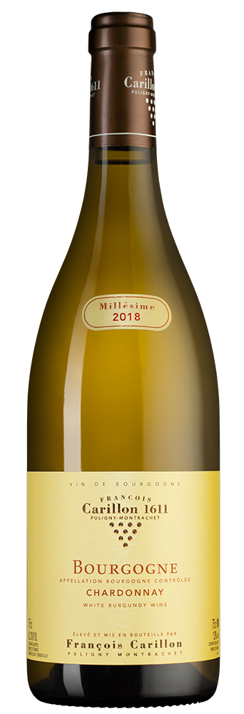 Вино Bourgogne Chardonnay , Francois Carillon, 2018, (128853), Франция, Бургундия, белое, сухое, 0.75 л, Бургонь Шардоне, цена 7790 рублей