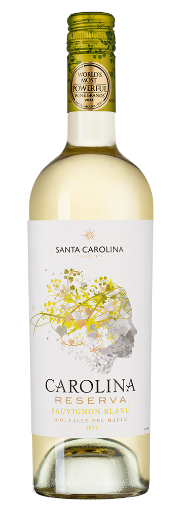 Вино Carolina Reserva Sauvignon Blanc, Santa Carolina, 2023, (147836), Чили, Аконкагуа, белое, сухое, 0.75 л, Каролина Ресерва Совиньон Блан, цена 1192 рублей