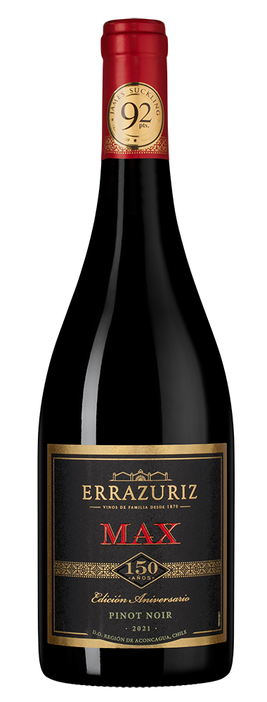 Вино Max Reserva Pinot Noir, Errazuriz, 2021, (143002), Чили, Аконкагуа, красное, сухое, 0.75 л, Макс Ресерва Пино Нуар, цена 3790 рублей