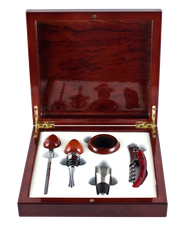 Подарочные наборы Подарочный набор Wine wood set из аксессуаров для вина, (74499),  цена 8990 рублей