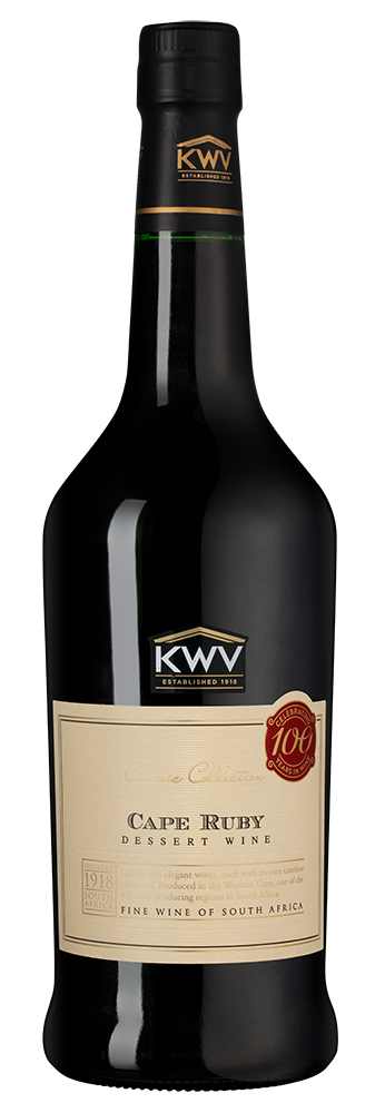 Вино креплёное KWV Classic Cape Ruby, (142353), Южная Африка, Вестерн Кейп, сладкое, 0.75 л, КВВ Кейп Руби, цена 2290 рублей